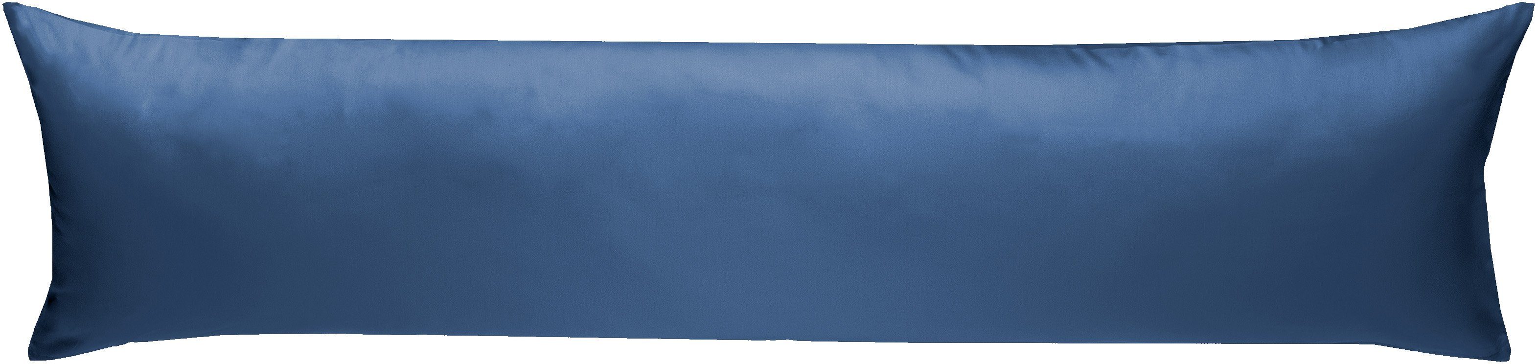 Seitenschläferkissen Bezug 40x140cm Grau - Samtweicher Überzug Mit Unsichtbarem Reißverschluss